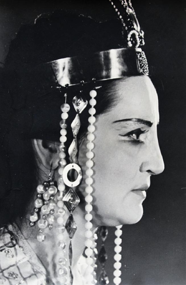 1961 год, заслуженная артистка РСФСР Нина Шайдарова - Амнерис в опере Аида