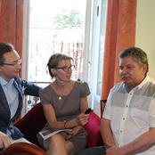 Вячеслав Стародубцев и Владимир Досаев дают интервью радио 'Орфей'